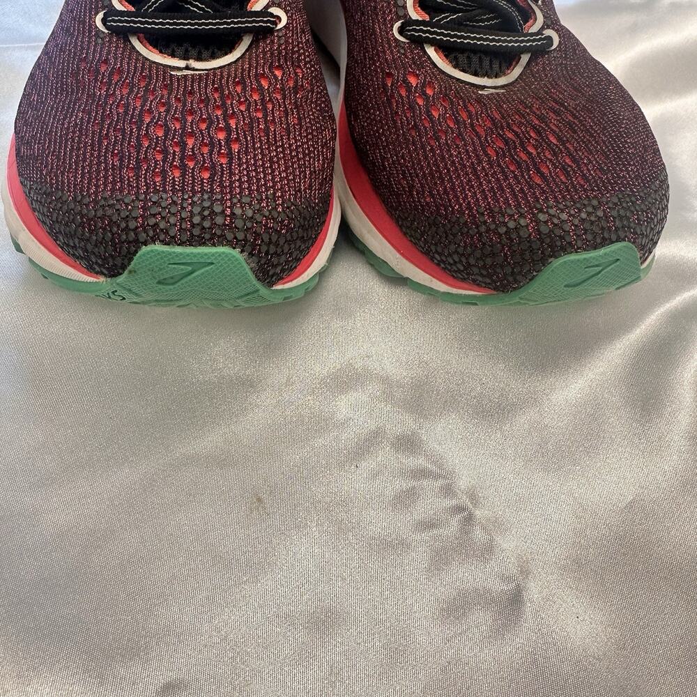 Brooks Ghost 11 Shoes Womens Size 10(D) Wide Black Pink Running Sneakers - Picture 3 of 14